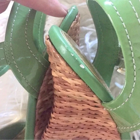 Franco Sarto Lime Green Wedge Sandals.Fun!🤩 - Picture 5 of 6